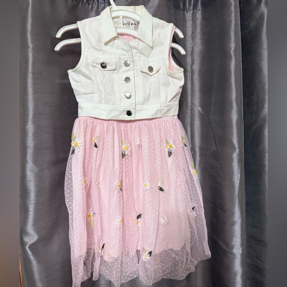 Rare Editions Pink Floral Kids Dress